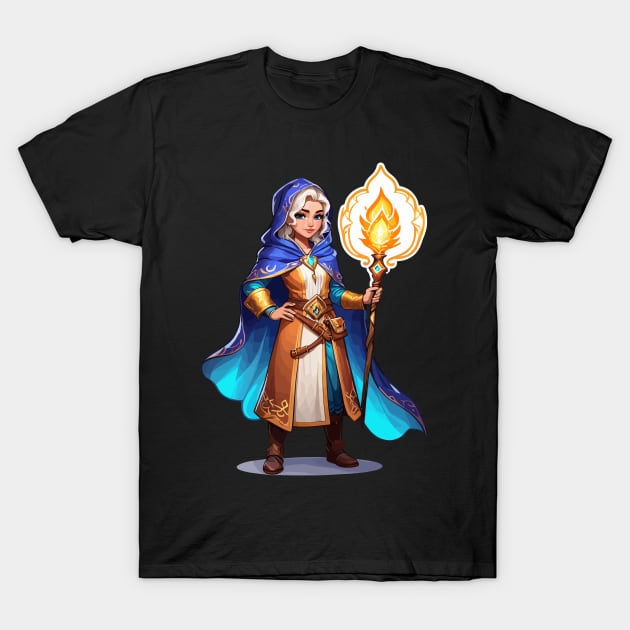 Mage Fantasy Illustration T-Shirt by FluffigerSchuh